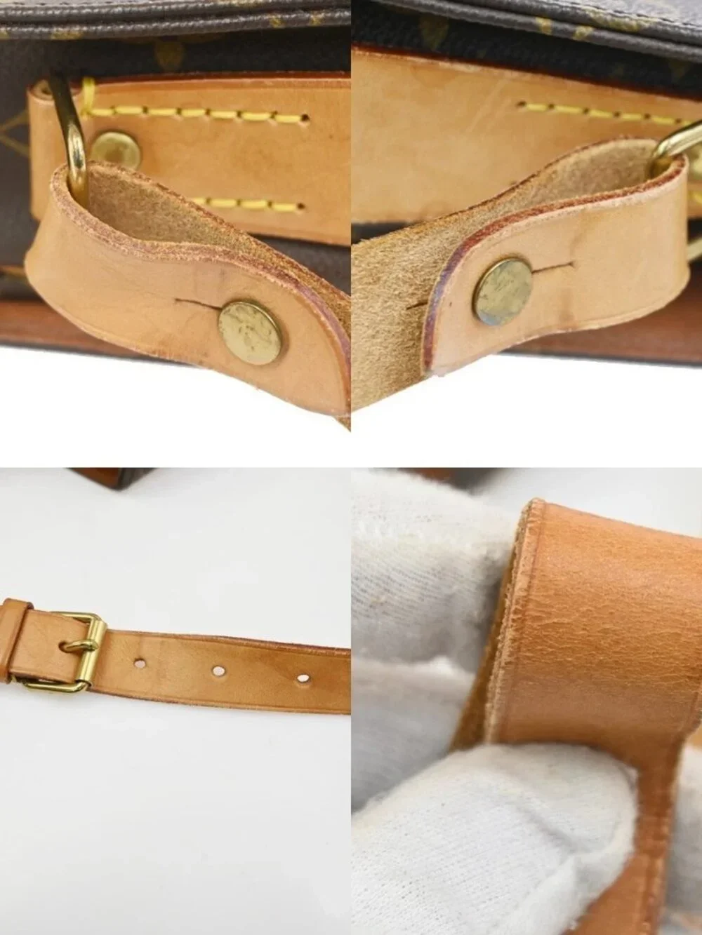 LOUIS VUITTON Cartouchiere GM Shoulder Bag Monogram Leather Brown M51252 77CA744